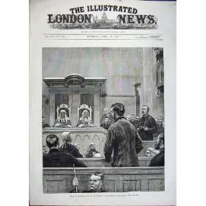  1882 Trial Roderick Maclean Reading Court Men Judge Art 