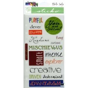  Sticko Phrase Cafe Scrapbooking Stickers Creativitiy Arts 