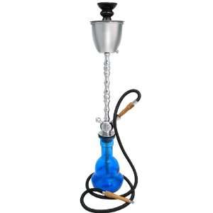  Arctic I   1 Hose Ice Chamber Hookah in Case (Blue 