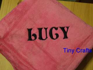 Personalized Microfleece Baby Security Blanket  