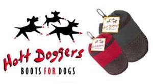   Muttluks Hott Doggers ~ Boots for Dogs ~ Black Set of 4 Boots  