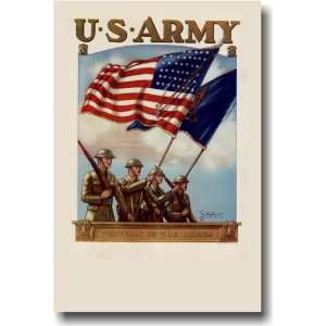  U.S. Army   Guardian of the Colors   Vintage Reprint 