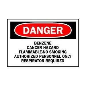  Danger Sign,7 X 10in,bk And R/wht,al,eng   BRADY 