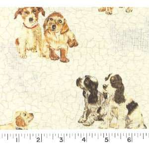  45 Wide Scattered Dogs   Olive Fabric By The Yard Arts 