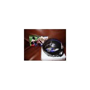  Baltimore Ravens RAY Lewis Signed Autographed Mini Helmet 