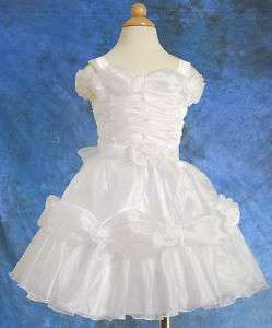 Promotion White Flower Girl Party Communion Dress 8 9  