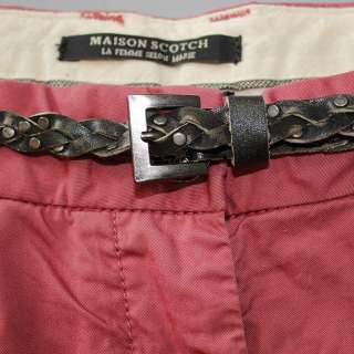 MAISON SCOTCH Basic Chino Hose Pants mit Gürtel   Rot / Red   W31/L32 