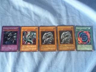 Yu Gi Oh blauäugiger ultimative Drache+die drei blauäuen w.drachen 