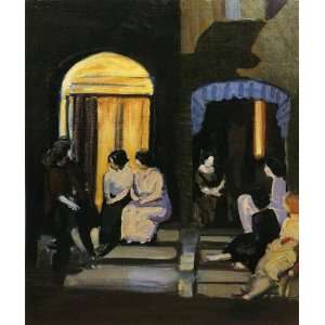   George Benjamin Luks   24 x 28 inches   St. Botolph Street Home