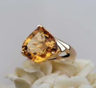 10K UNUSUAL CITRINE RING  