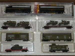SCALE US ARMY MILITARY F  7 A& B UNIT & 6 CARS #3  