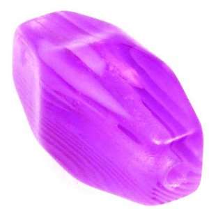  Lavender Plastic Beads (8 pcs). 18mm x 18mm x 36mm long (3 