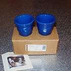 longaberger cornflower pottery votive cups made in america new in box 