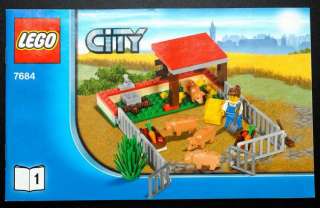 LEGO City Bauplan 7684 (1) Schweinestall (Nur die Bauanleitung 