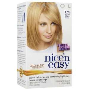 Clairol Nice n Easy Hair Color, Natural Light Golden Blonde (102G 