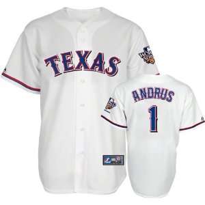 Elvis Andrus Jersey Texas Rangers #1 Home Replica Jersey with 2010 