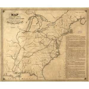  1840 Railroad map of Baltimore & Ohio RR