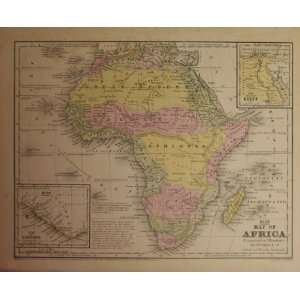 Antique Map of Africa, 1854 