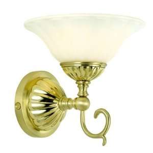 House of Troy WL621 PB Polished Brass / White Wall Lamps Renaissance 
