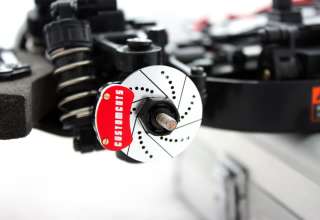 Bremsscheiben mit Bremssattel für Tamiya TT 01 Drifter Scaler  