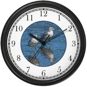  Seagulls / Sea Gulls Wading Wall Clock by WatchBuddy 