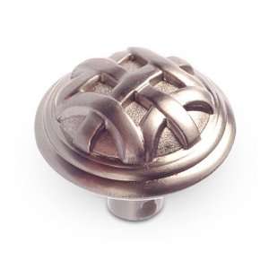 Country style expression   1 1/4 diameter celtic knob in brushed nick