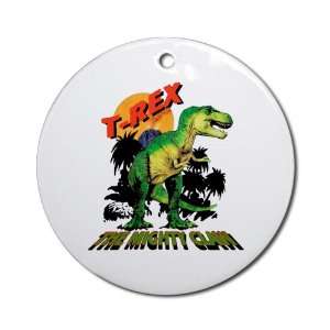  Ornament (Round) T Rex Dinosaur The Mighty Claw 