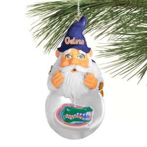 Florida Gators Light Up Snow Globe Gnome Ornament  Sports 