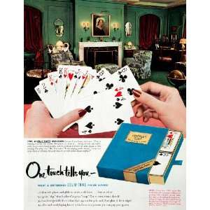 1950 Ad Congress Playing Card Cel U Tone Emily Post Home 