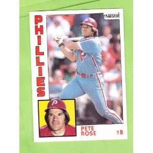  Chocolate Pete Rose Baseball Trading card, Philadelphia Phillies 