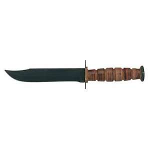   Fixed Blackened 1095 Carbon Steel Outdoor Hunting