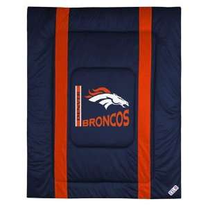  Denver Broncos Sideline Comforter   Twin Bed Sports 