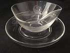 vintage fostoria rose mayonnaise bowl with underplate cut 827 crystal