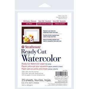   times; 7, Ready Cut Watercolor Sheets, Pkg of 25