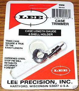LEE 9mm Luger Case Trim gage gauge & shellholder #90153  