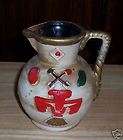vintage pottery pitcher cheyenne wyo native american expedited 