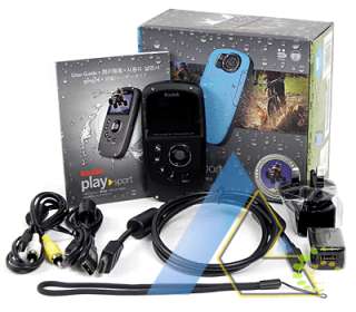 Kodak Playsport ZX5 HD Video Camera Blue+4Gift+1 Year Warranty 