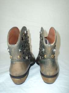 LUCKY BRAND Chelsea Western Studded Cowboy Booties 7 $179  
