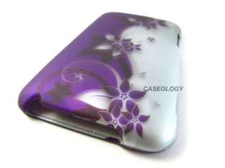 PURPLE SILVER VINES HARD CASE COVER APPLE IPOD TOUCH 2ND 3RD GEN 