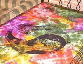 Tie Dye Twin Dragon Tapestry 72X108 TP27TD  
