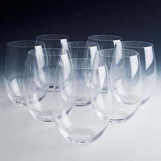 New Set of 8 Stemless Wine Glasses 21 oz Cabernet Merlot Riedel O 