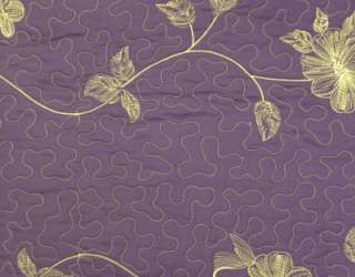 Floral Purple King Size Bedspread Brand New QT024  
