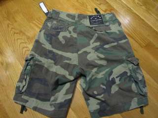   Military Cargo Shorts Camo Camouflage Green Lil Wayne Small S 27 31
