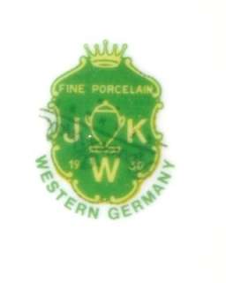 Vtg JKW 1930 Western Germany Porcelain Collector Plate Goldfinch 