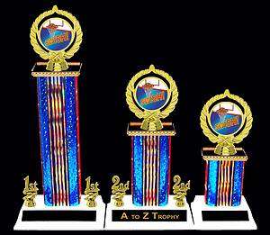 BASKETBALL TOURNAMENT TROPHIES 1st 2nd 3rd PLACE SWISH TROPHY AWARDS 