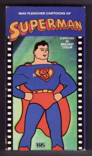   FLEISCHER SUPERMAN (1985  Goodtimes Home Video) VHS ~Eight Episodes