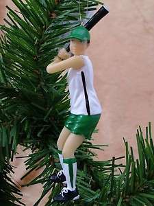 Female Softball Player Bat Cleats Christmas Ornament  