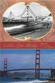 Golden Gate Bridge Under Construction in 1937 • Modern Postcard 