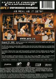 UFC 49   Unfinished Business   Viewed Only Once   DVD 634991219020 