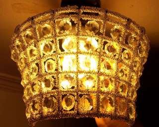hand made crystal glass European wall sconce light lamp  